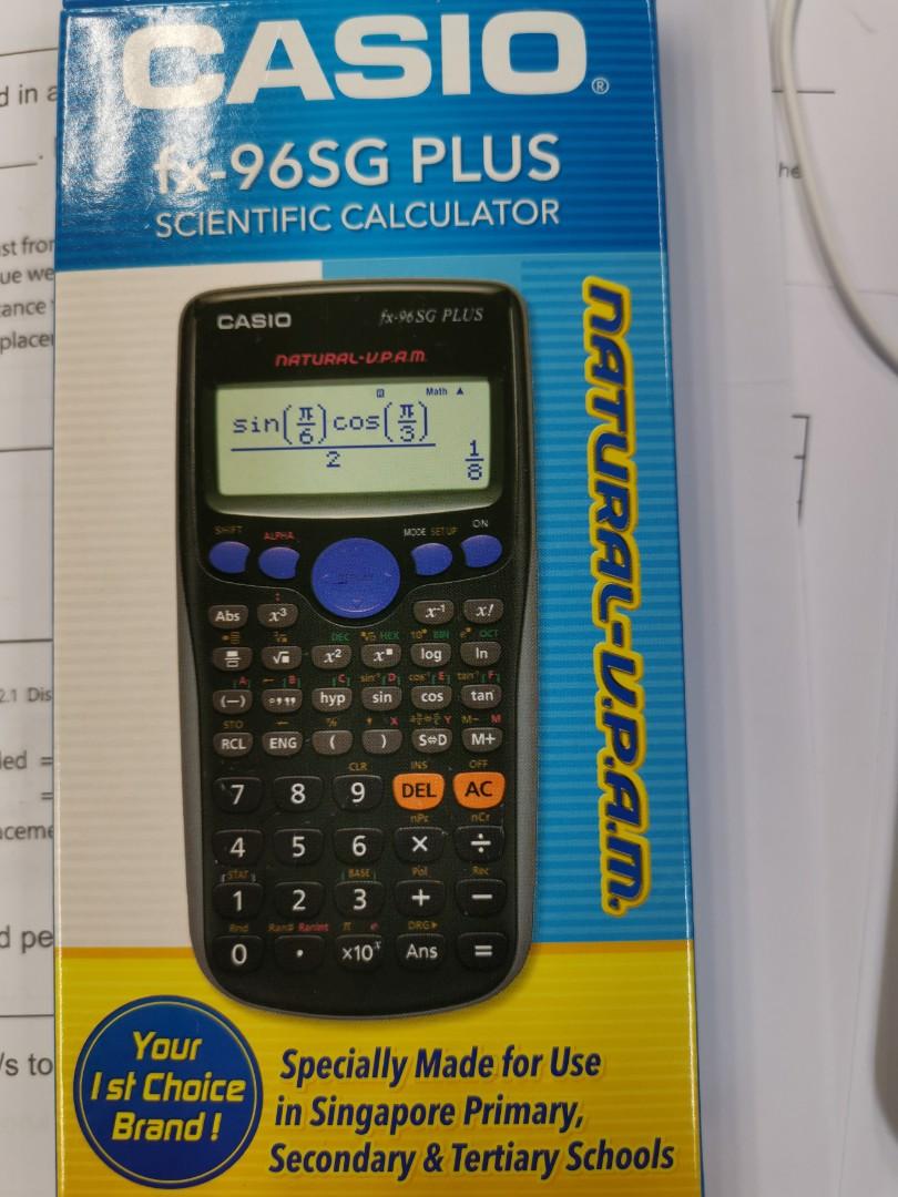 Casio calculator fx 96sg plus popular bookstore clearance