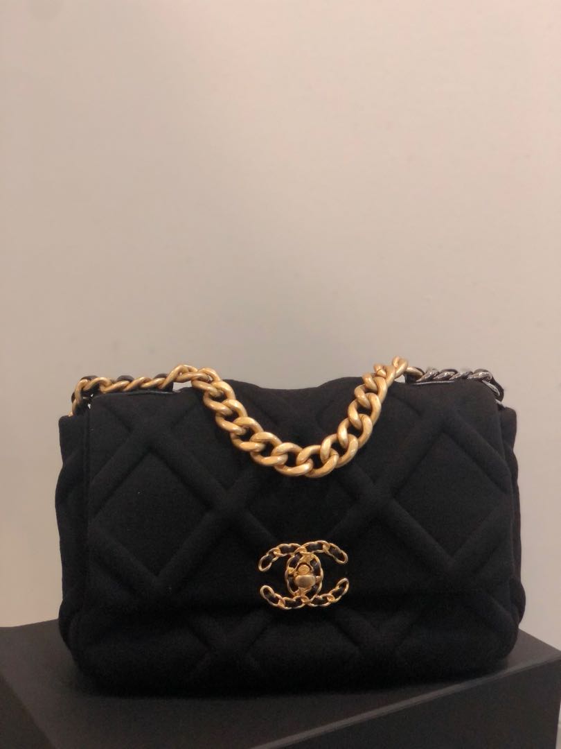 Chanel 19 jersey bag sales