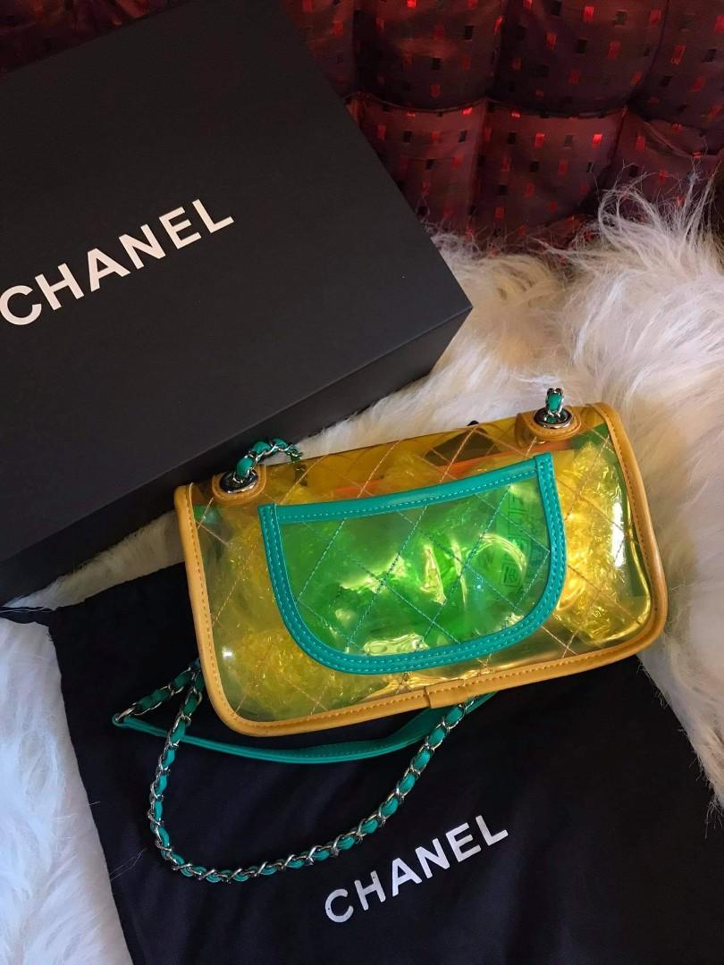 CHANEL CLEAR TRANSPARENT BAG