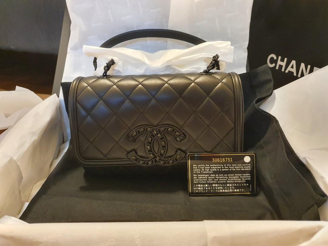 Chanel So Black Flap, Luxury, Bags & Wallets On Carousell