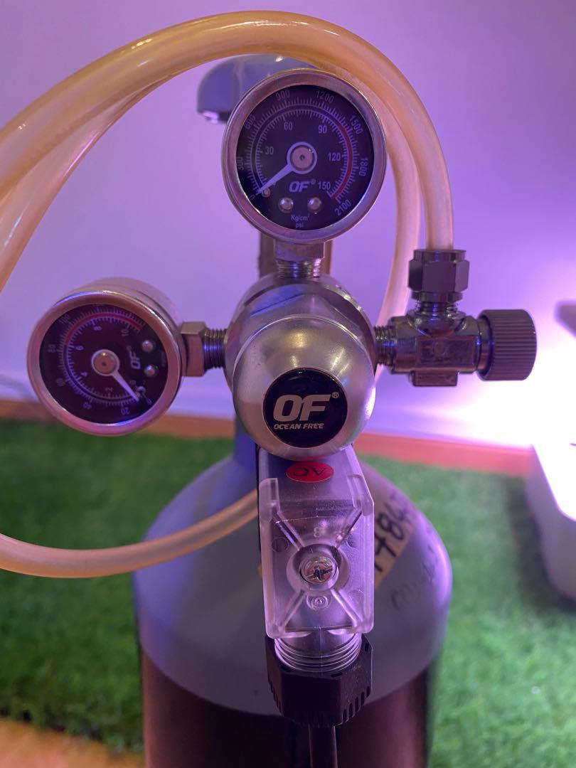 CO2 Tank with Ocean Free Solenoid, Pet Supplies, Homes & Other Pet