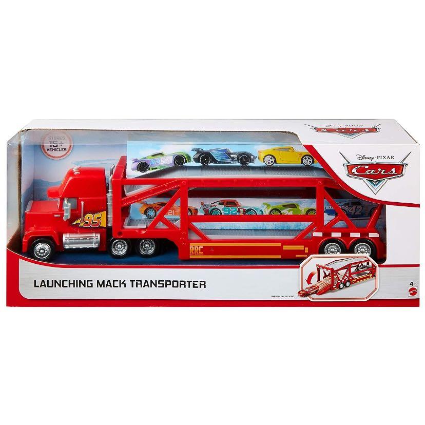 Disney cars mack transporter and 15 diecast cars cheap