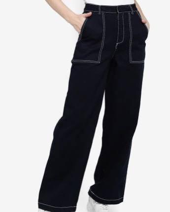 Forever 21 Contrast Stitch Pants 