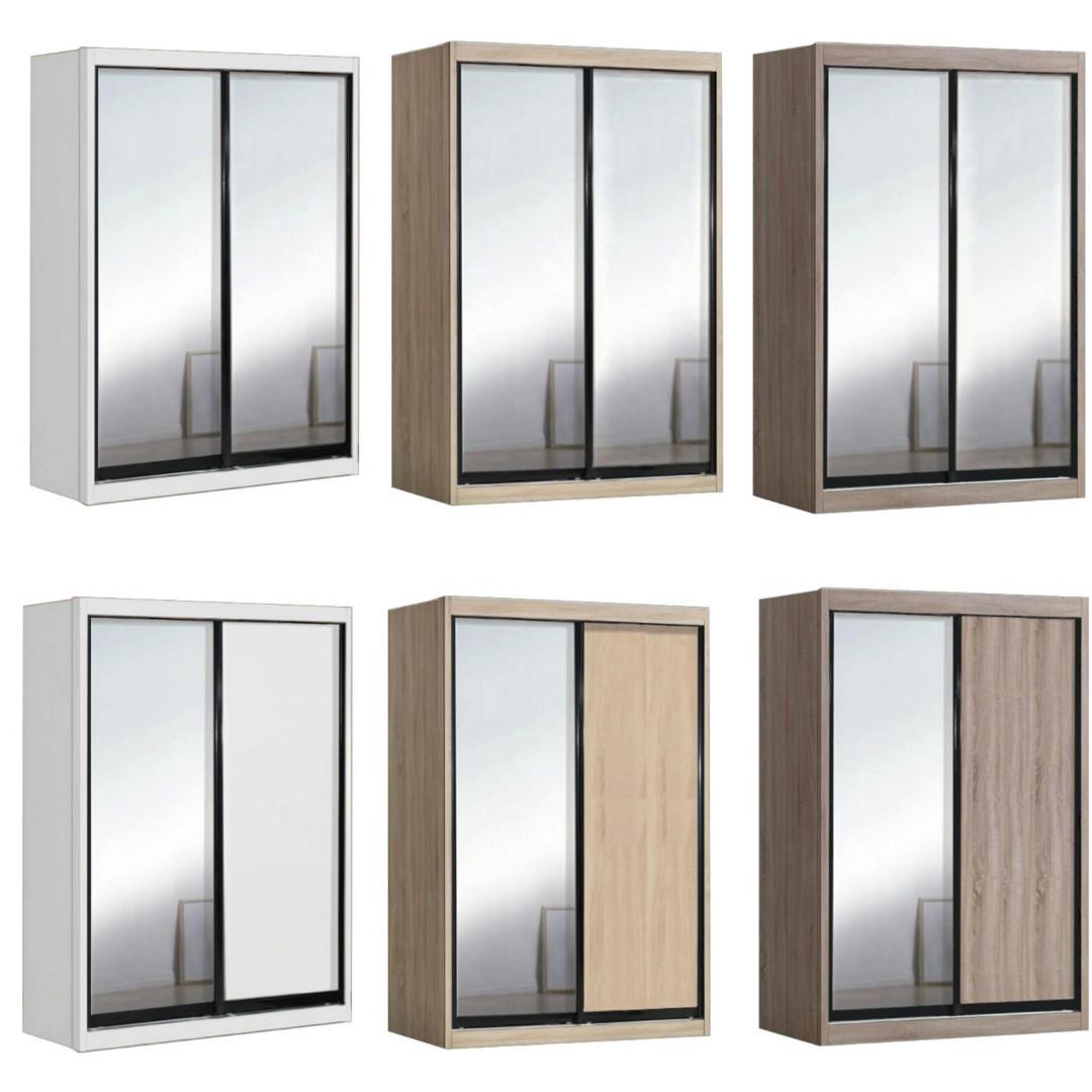 Free Delivery Sliding Clothing Budget Cheap Wardrobe 4ft 5ft 8ft With Mirror Furniture Shelves Drawers On Carousell