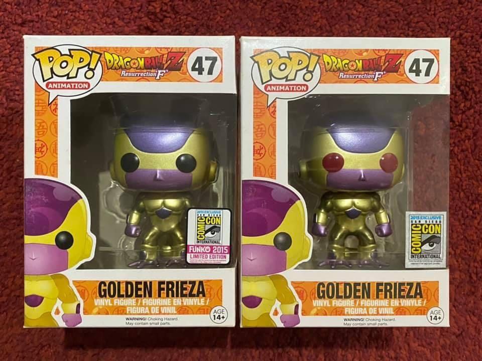 Funko Pop Animation 47 Dragonball Z Golden Frieza SDCC 2015 Hot Topic Gold MISB for sale online 