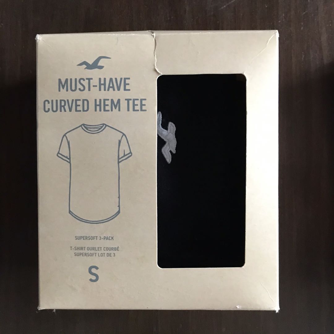 Hollister - Must-have curved hem tee x 