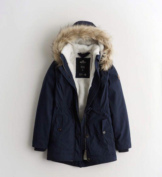 Cozy lined discount parka hollister