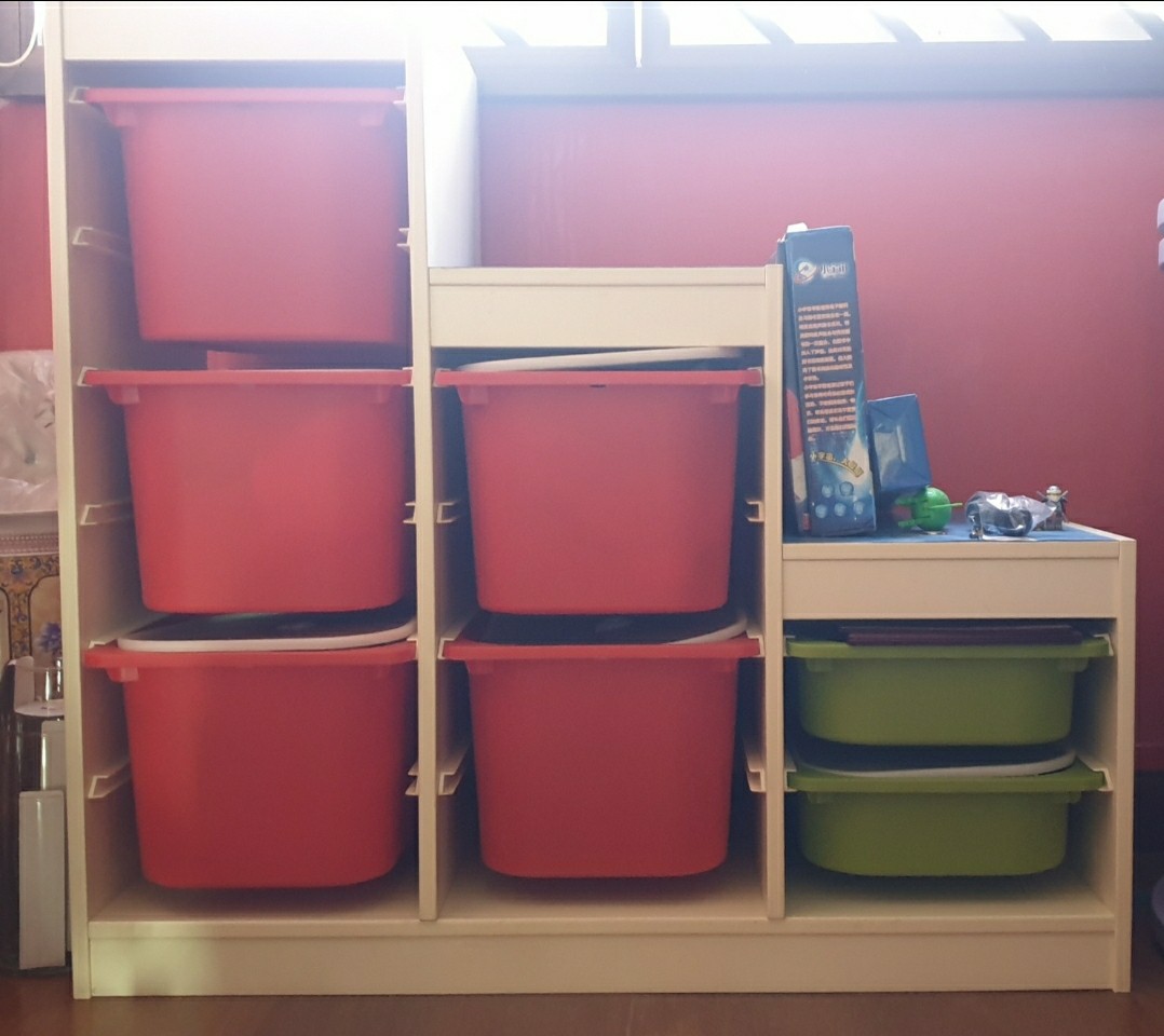 IKEA full set Toy Shelves, Furniture & Home Living, Furniture, Shelves