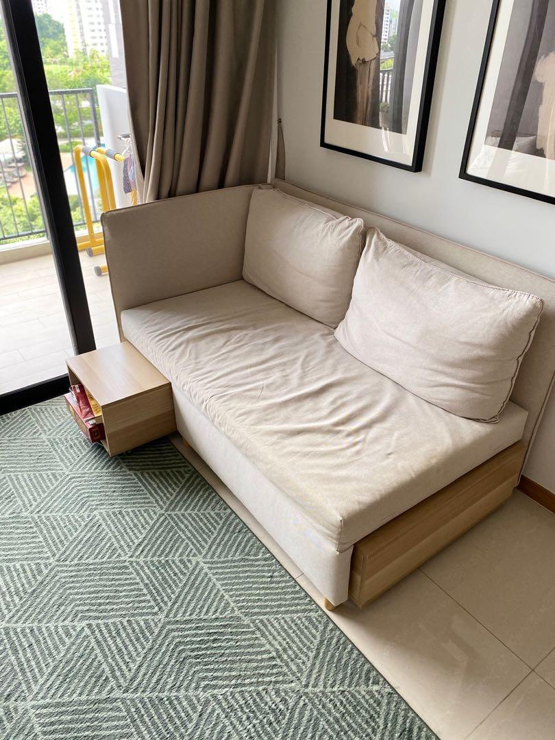 Ikea pull out sofa, Furniture & Home Living, Furniture, Sofas on Carousell