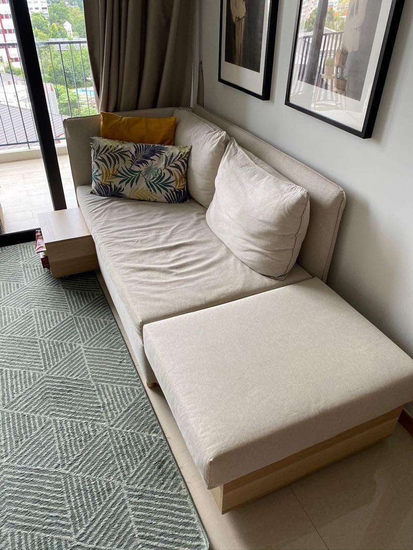 Ikea pull out sofa, Furniture & Home Living, Furniture, Sofas on Carousell