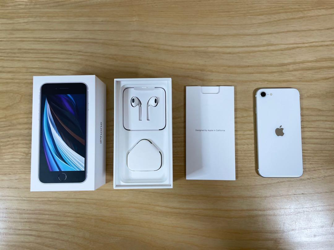 iPhone SE2 純白128G 齊盒配件98%new, 手提電話, 手機, iPhone, iPhone