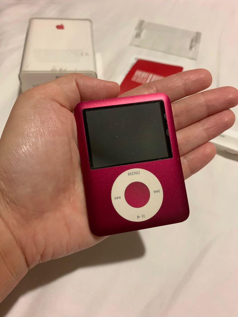 iPod Nano 3rd Gen Product RED 8GB, Audio, Portable Audio Accessories on  Carousell