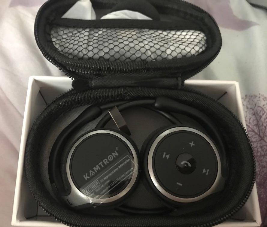 KAMTRON Bluetooth Running Headphones Marathon2 Wireless Earphones with Clear Voice Capture Technology Echo Cancellation Microphone for Sports 2020 Upgraded Black Audio Headphones Headsets on Carousell