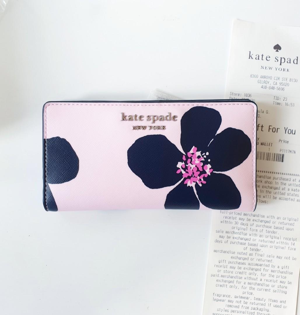 Kate spade cameron grand flora medium bifold best sale wallet
