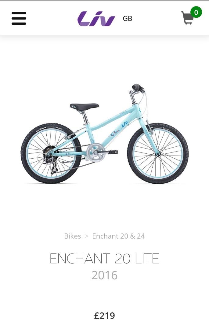 liv 20 inch bike