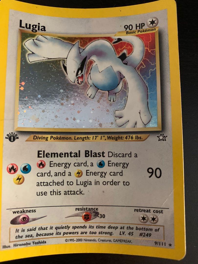 Pokémon Cards 1st Set Edition Foil Flash Cards Lugia Neo