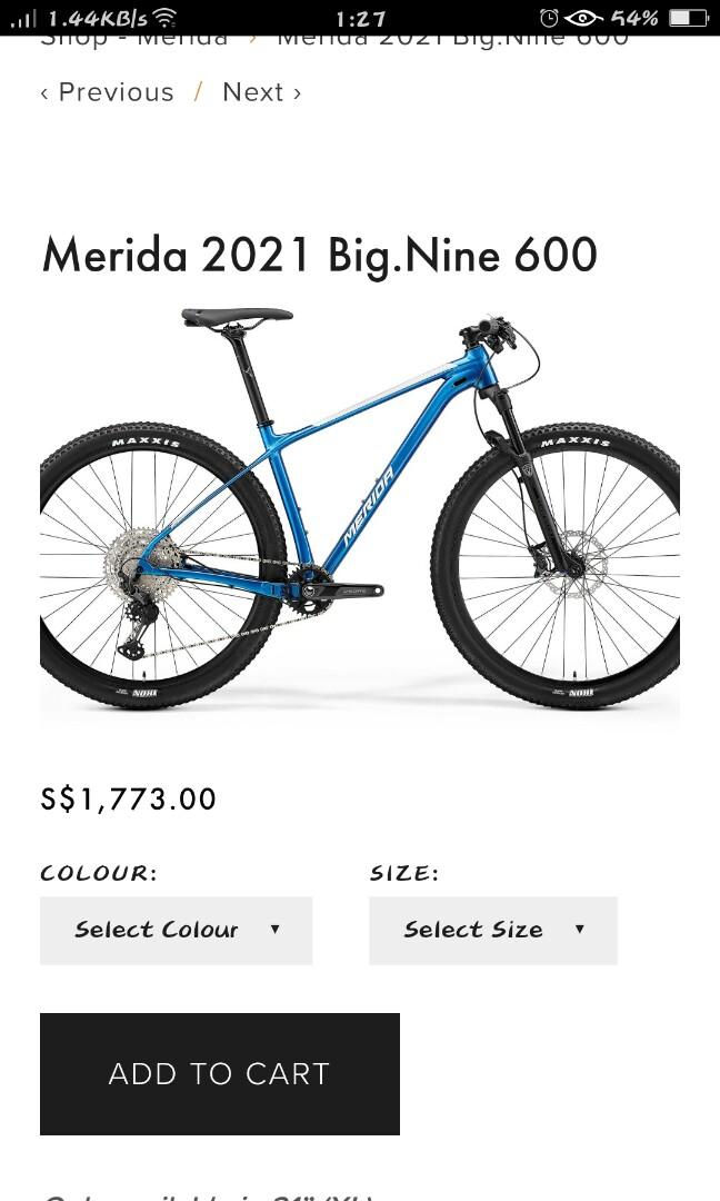 Bicicleta merida big nine 600 cheap