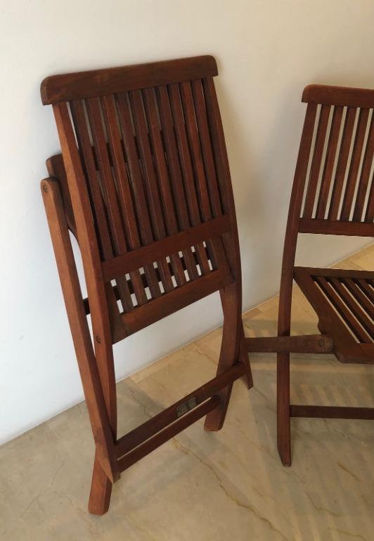 Mimosa Somerset Folding Timber Chair Furniture Home Living
