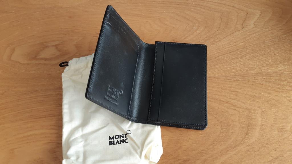 Mont Blanc Meisterstuck Business Card Holder With Gusset Men S Fashion Watches Accessories Wallets Card Holders On Carousell