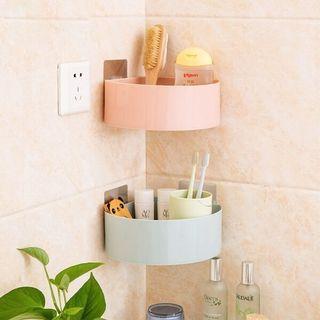 Multi Purpose Adhesive Bathroom Kitchen Corner Rack Shower Caddy Plastic Triangle Storage CHNA