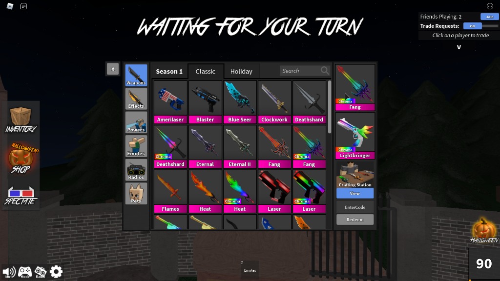 Murder Mystery 2 Godlys & Chromas (MM2), Toys & Games ...