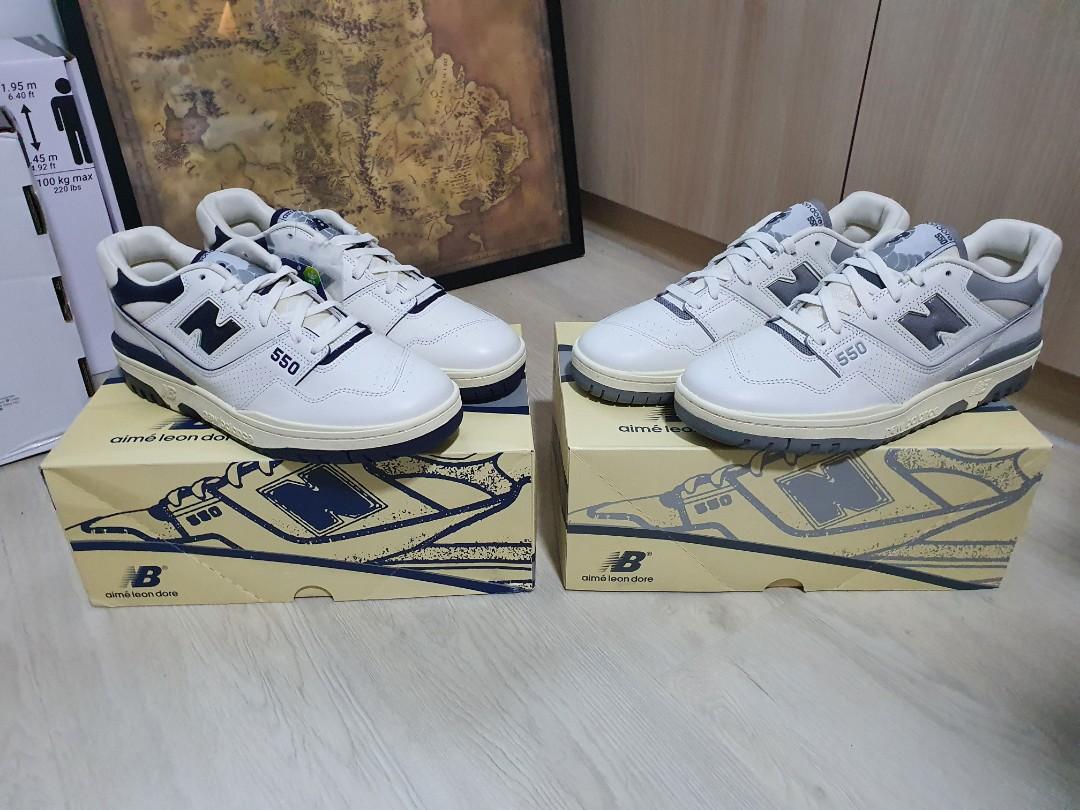 new balance 550 aime leon dore white navy