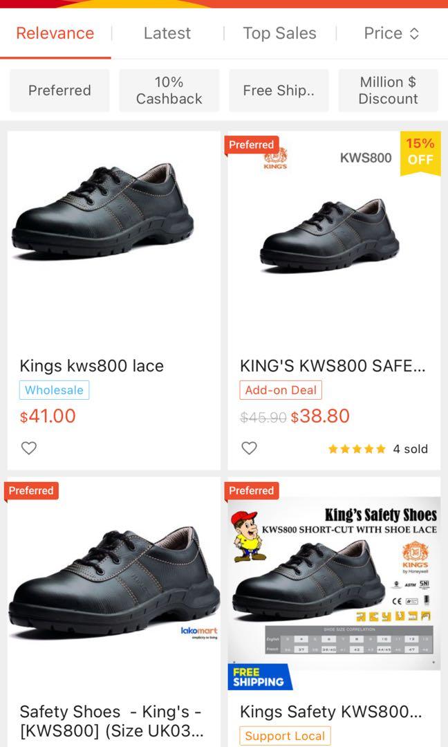 New Kings safety boots Kws800 shoe lace, Men's Fashion, Footwear, Boots