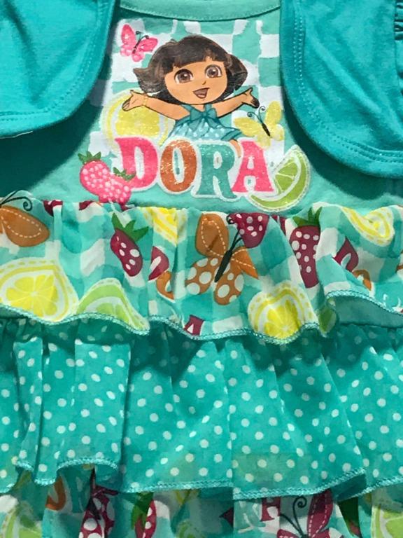 short dresses for women birthday Y2k Dora Butterfly Nightgown 2t/3t – Nostalgic Baby Vintage main image 1