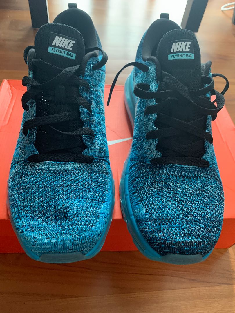 consumirse Hacer un nombre Universidad Nike Flyknit Max 2015 Tied Pool Blue / Blue Lagoon Size US10.5, Men's  Fashion, Footwear, Sneakers on Carousell