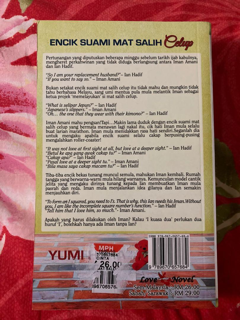 Novel preloved (Encik Suami Mat Salih Celup), Books & Stationery 