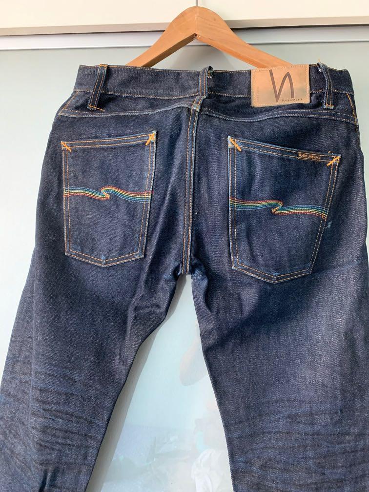 Nudie Grim Tim Dry Rainbow Jeans (W 32 
