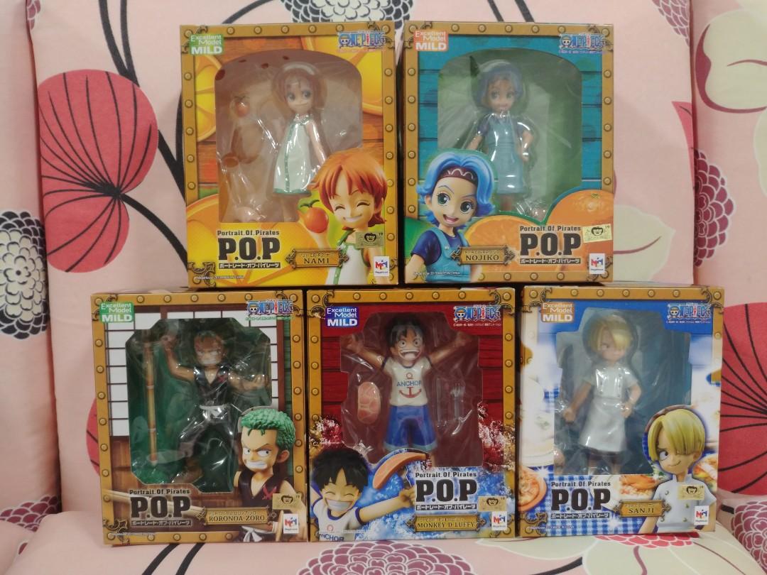 One Piece Excellent Model Mild Kids Luffy Zoro Sanji Nojiko Nami Megahouse Gold Foil Hobbies Toys Toys Games On Carousell