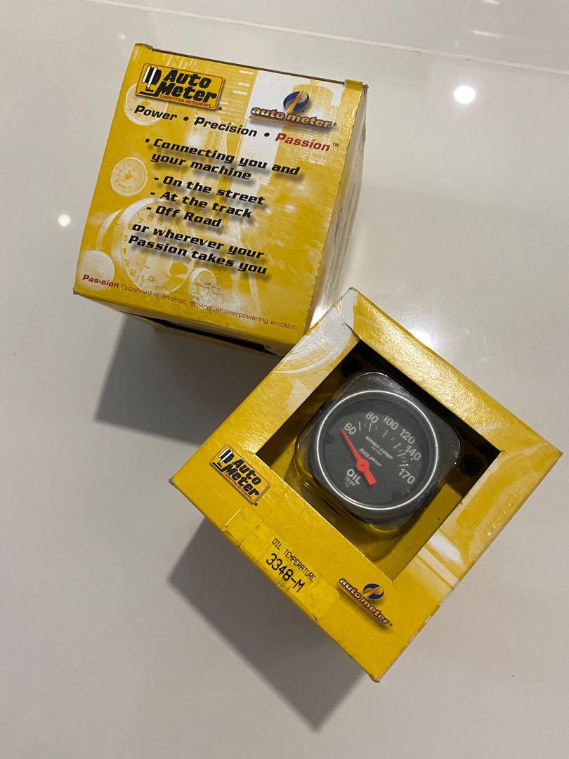 Cycling Power Meter AutoMeter 0-100 PSI Sport-Comp Analog Oil Pressure Gauge 3327 Oil Pressure Gauge Kit - Foto 10