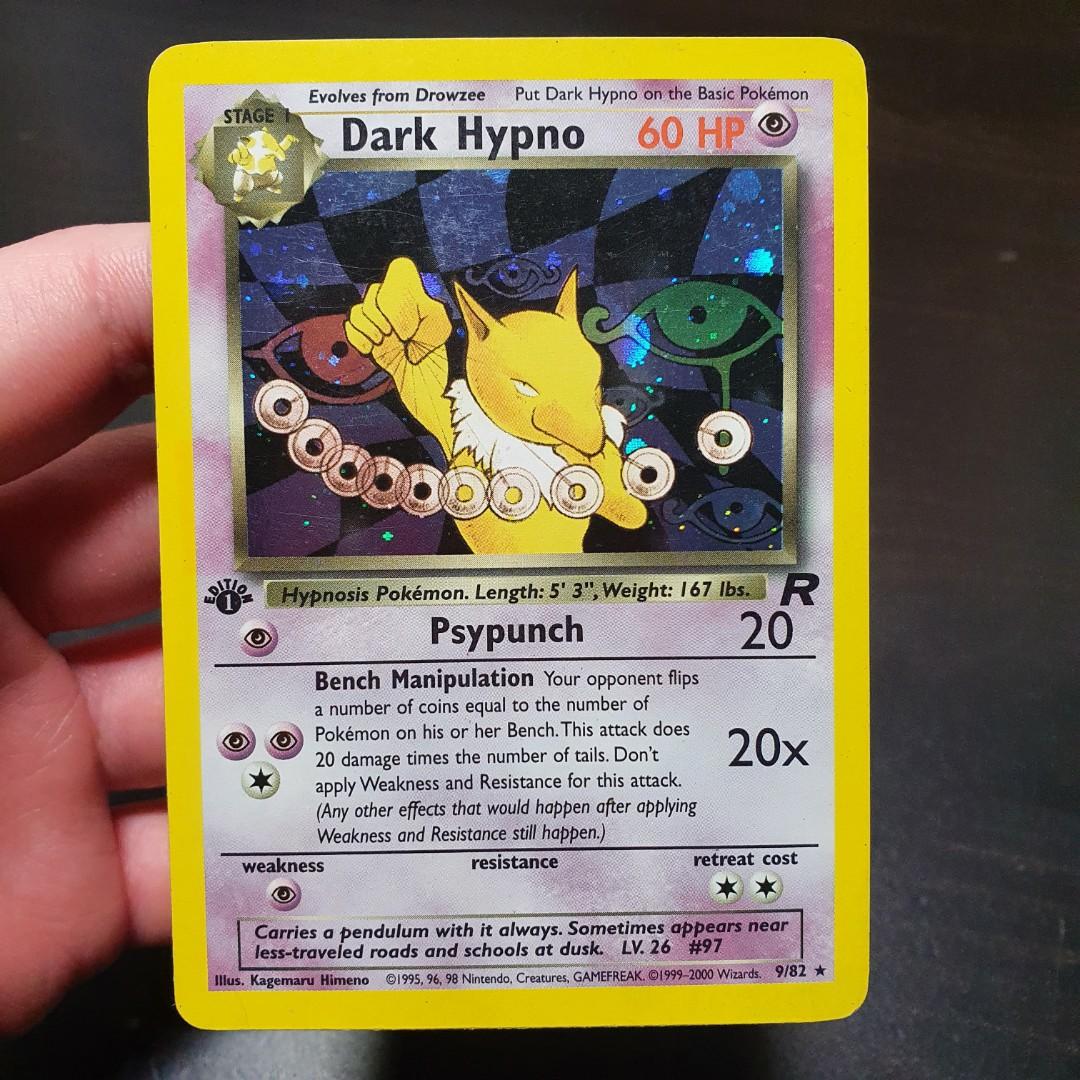 Dark Hypno - 9/82 - Holo 1st Edition (Team Rocket 1st Edition Singles) /  Dark Hypno - 6/109 - Holo Rare (Ex Team Rocket Returns Singles) Pokemon TCG 