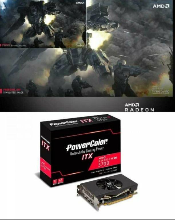 Powercolor Radeon RX 5700 ITX GPU NEW - 175mm! , 電腦＆科技, 手提