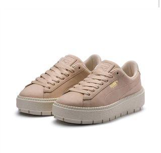 puma platform tan