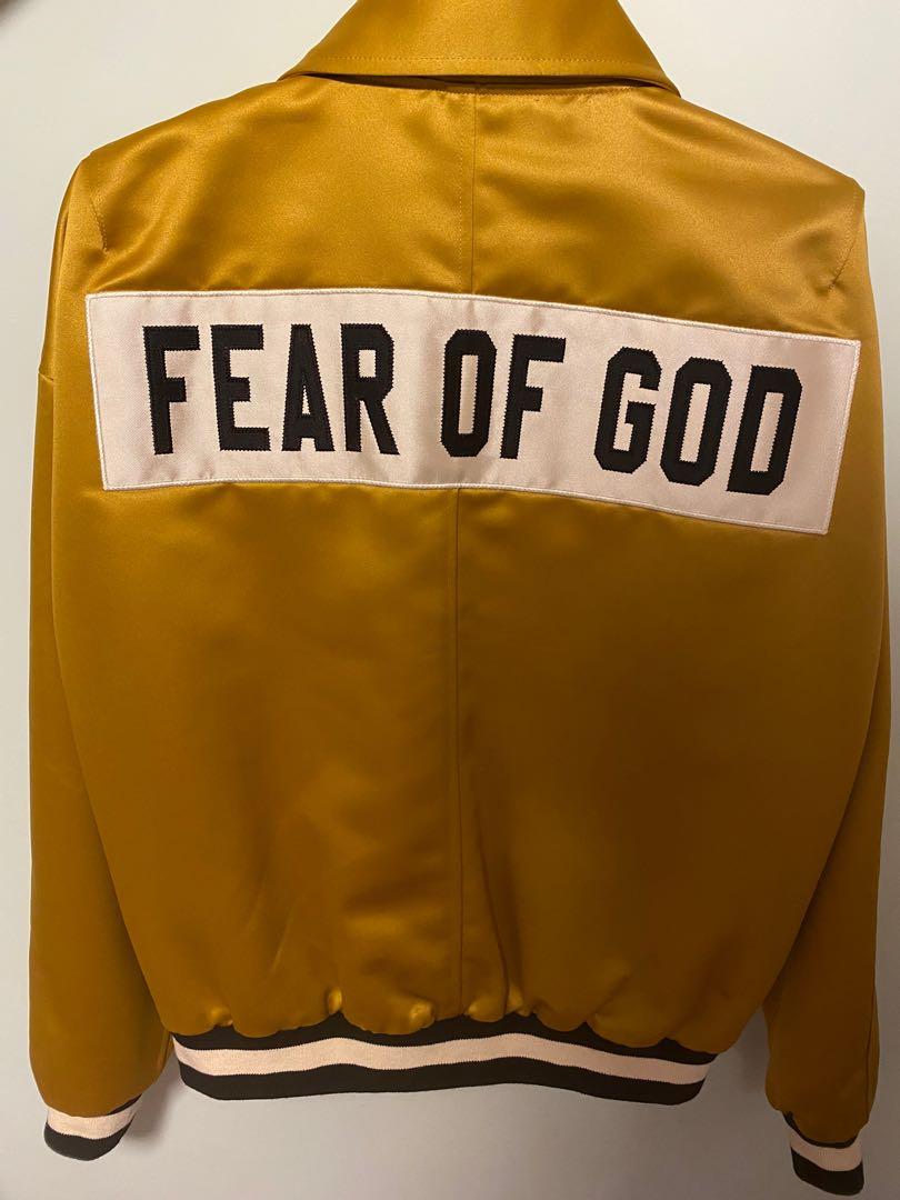 Rare item) Fear Of God Fifth Collection Satin Baseball Jacket, 男 