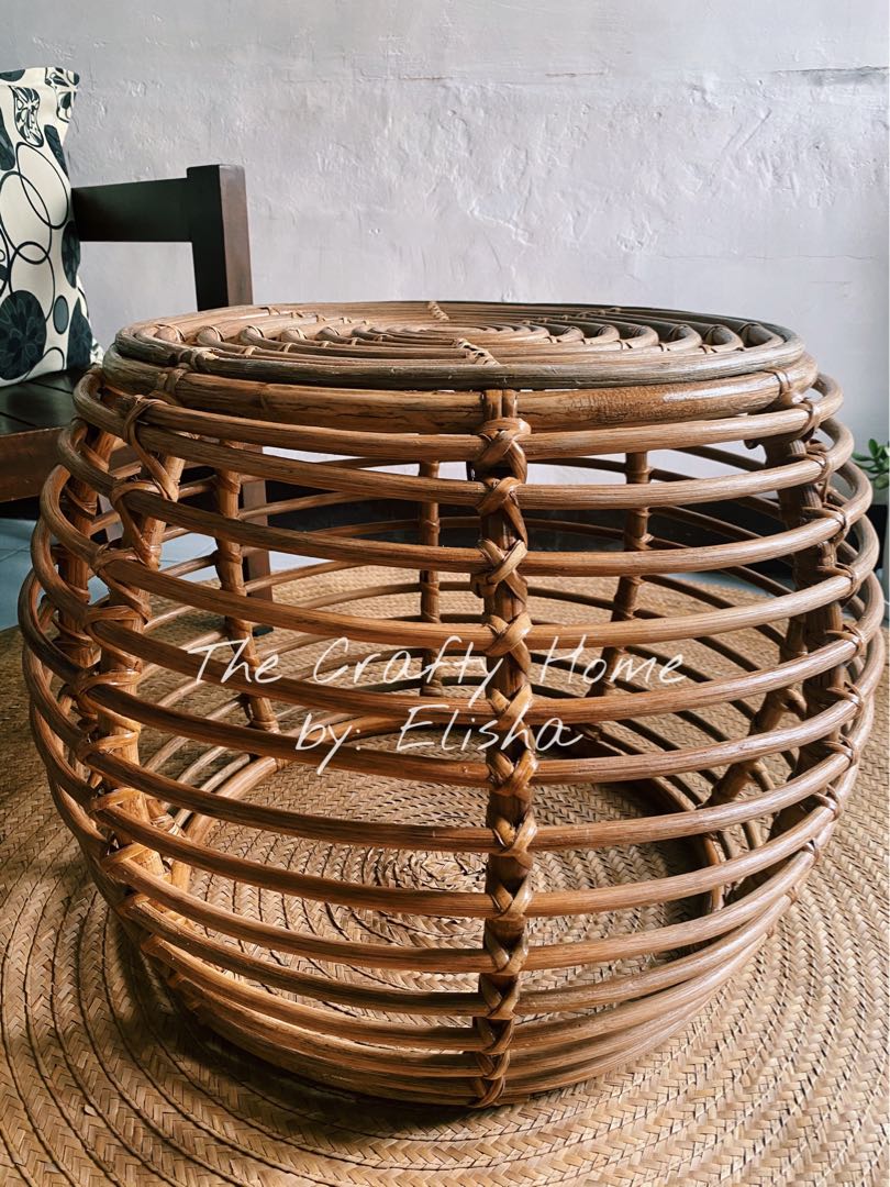 RATTAN CENTER TABLE, Furniture & Home Living, Furniture, Tables & Sets