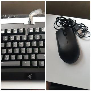 Razer雷蛇blackwidow ultimate2016黑寡婦鍵盤+地獄狂蛇abyssus1800滑鼠組