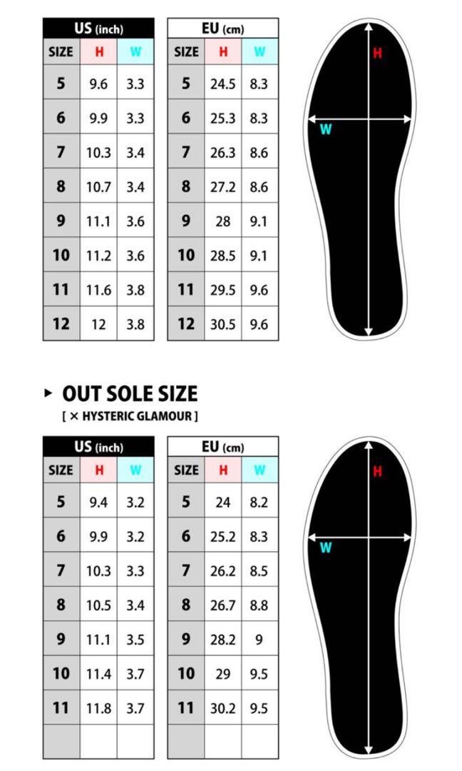 Size chart revenge x storm outlet