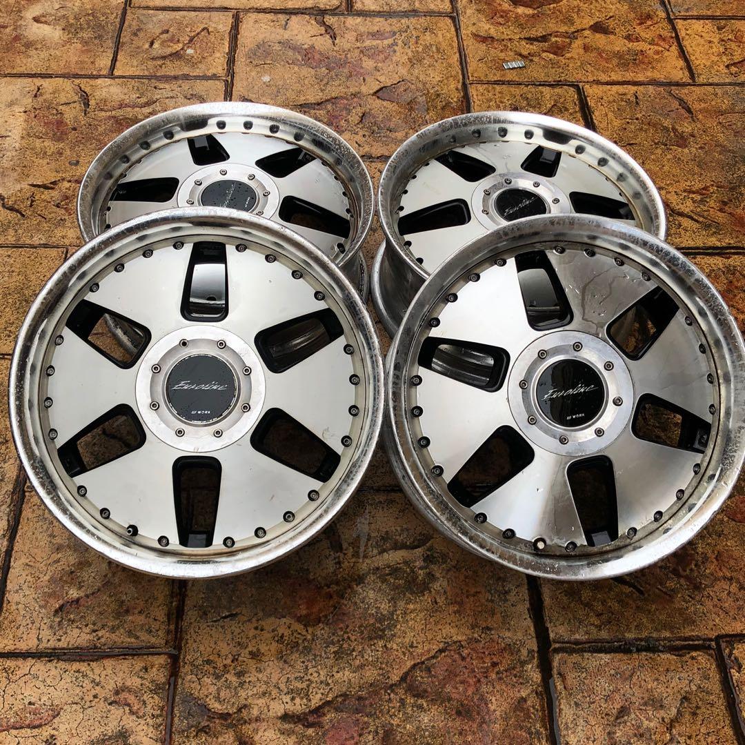 Euroline R17 Rims Rim Original Work Euroline Type N 17, Auto Accessories on Carousell