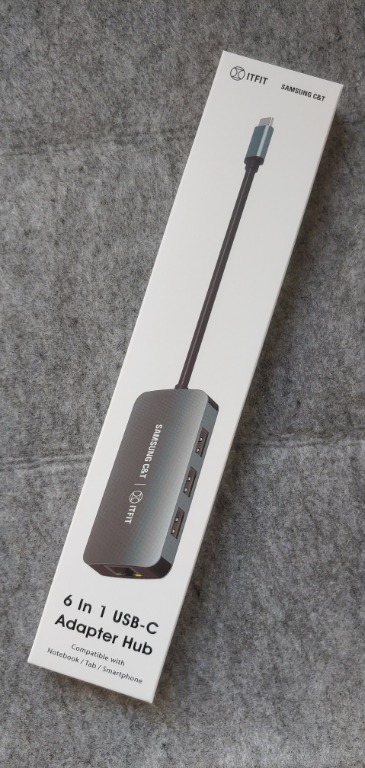 samsung c t itfit 6 in 1 usb c adapter hub