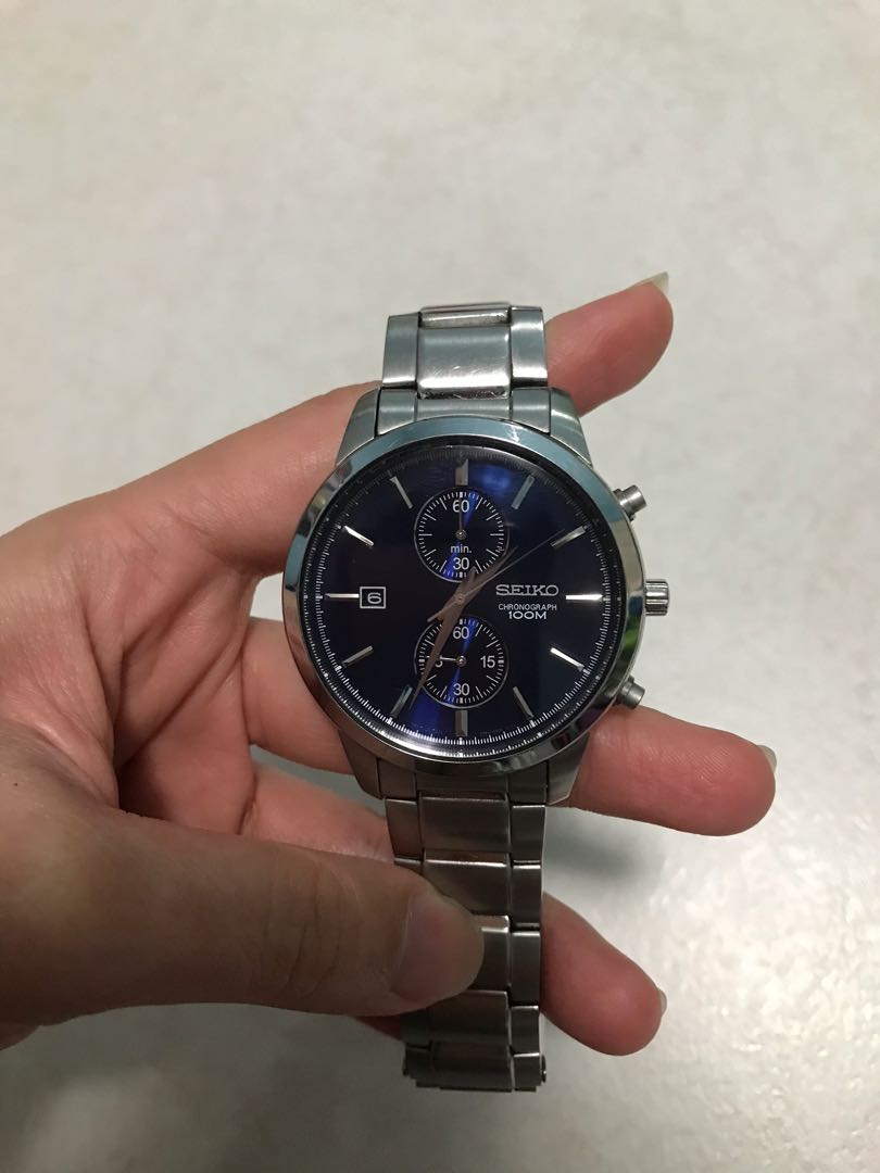 Seiko Chronograph 100M Men Watch, Men's Fashion, Watches & Accessories,  Watches on Carousell