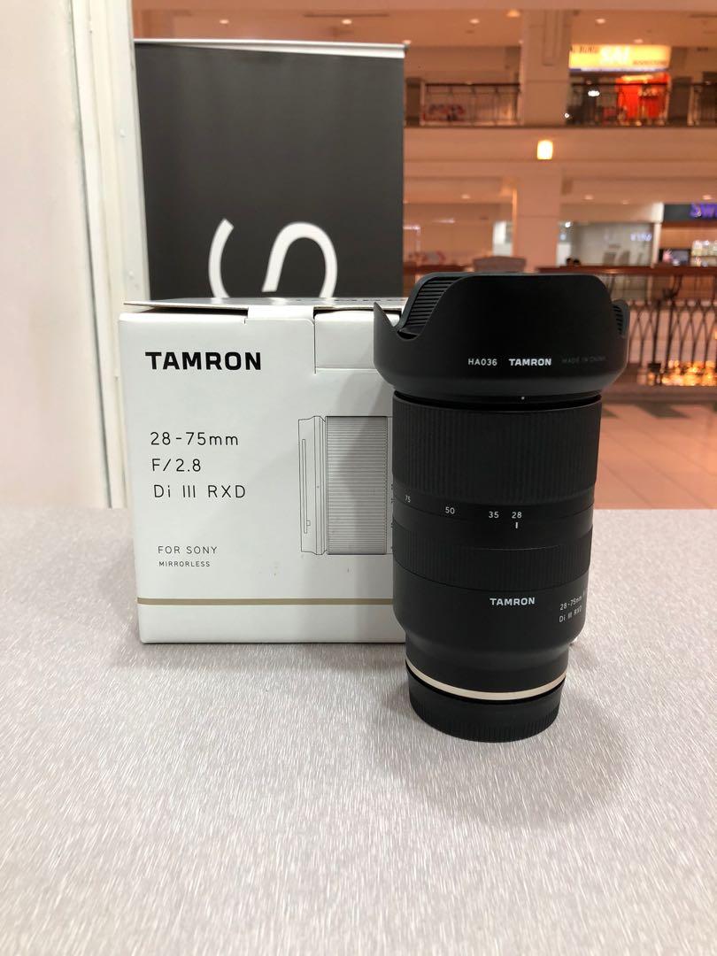 Tamron 28 75mm F2 8 Di Iii Rxd Lens For Sony Fe Mount 99 Like New Unregistered Warranty Photography On Carousell