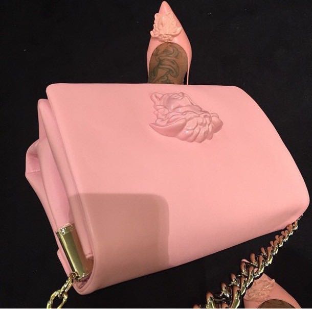 AUTHENTIC Versace Pink Palazzo Sultan Handbag Luxury Bags Wallets on Carousell