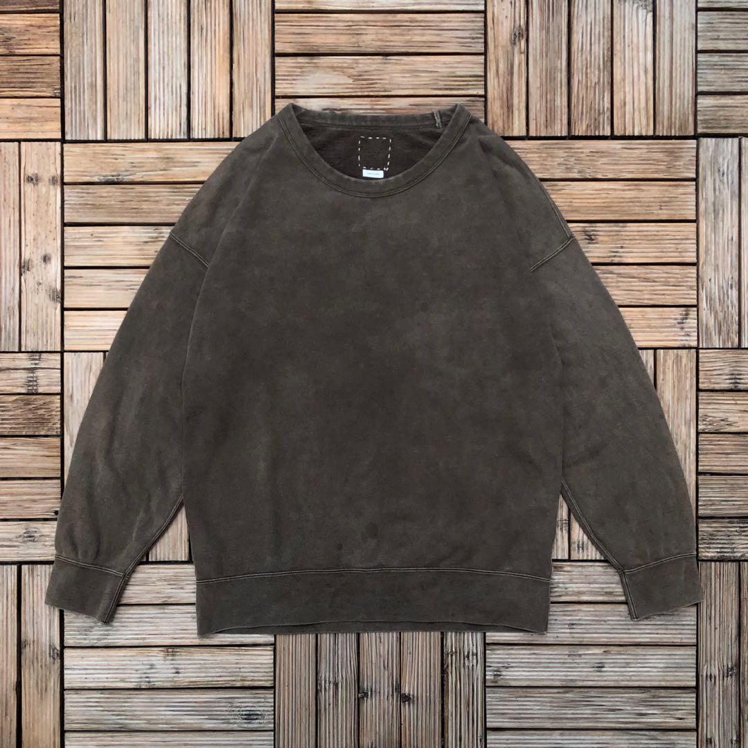 Visvim 18ss mud dye 泥染jumbo sweat - hoodie uneven ict veggie mud 