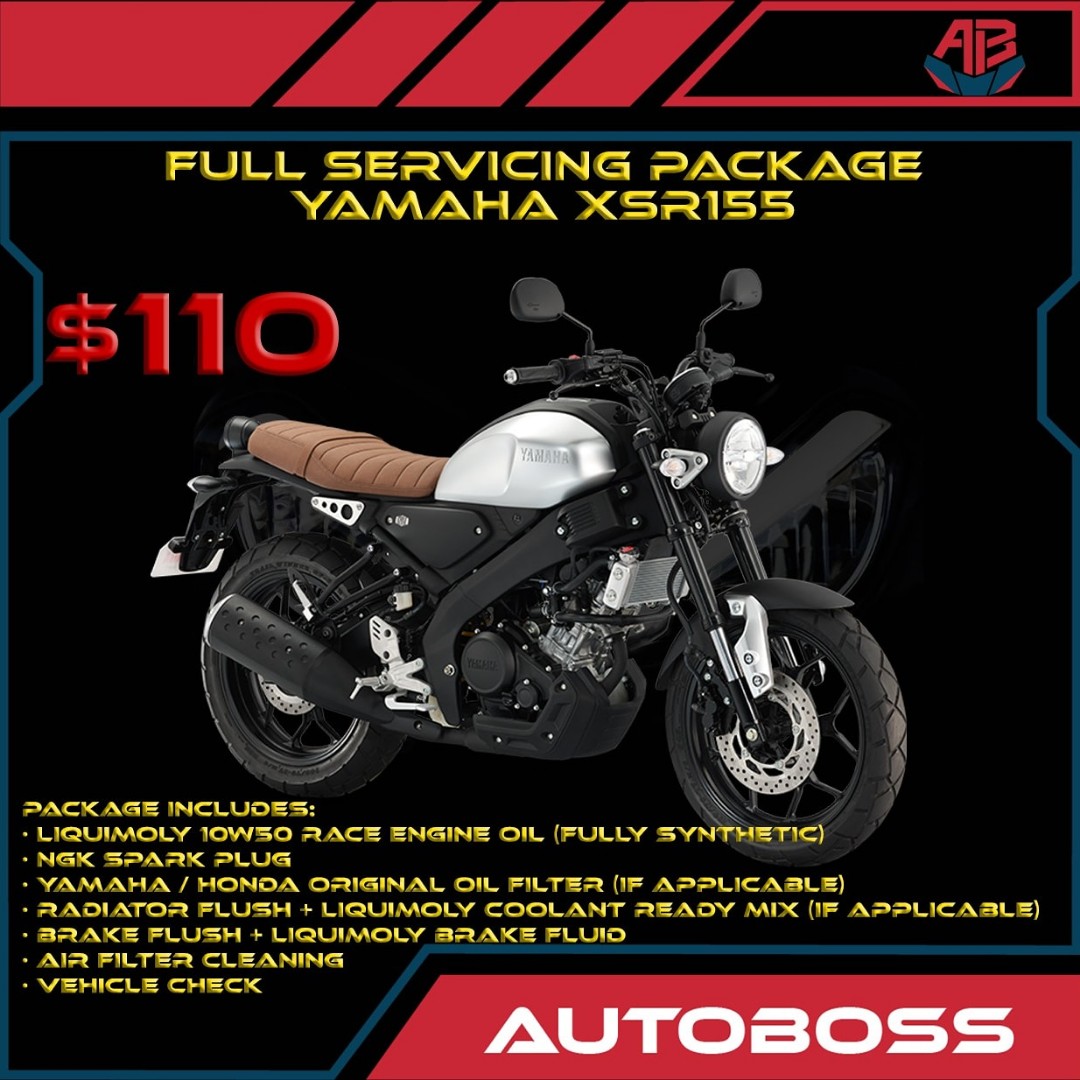 Yamaha Xsr155 Full Service Package Motorcycles Motorcycle Accessories On Carousell