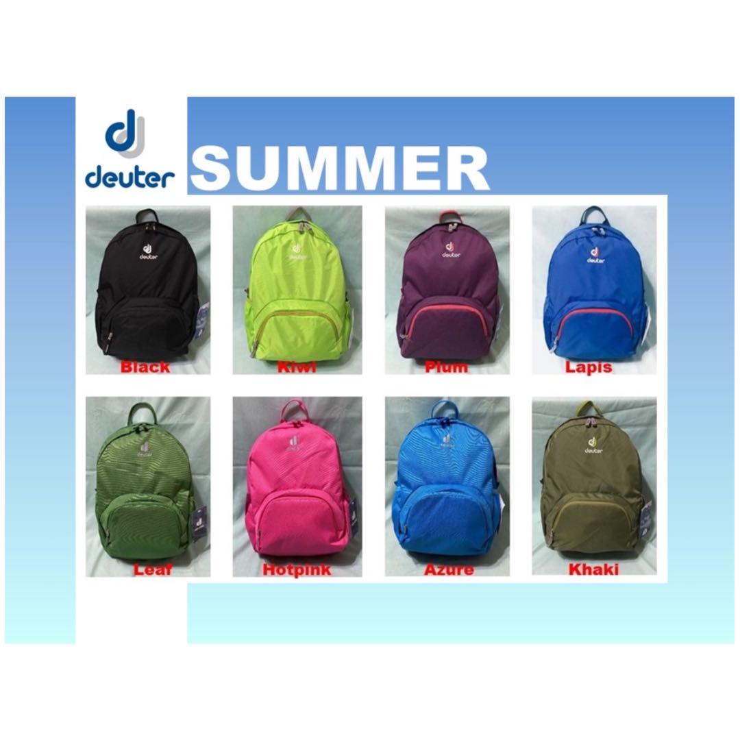 Fokken eigendom Stapel 🔆2022🔆 Deuter SUMMER Daypack Backpack School Bag Student Bag <MANY  COLORS>, Men's Fashion, Bags, Backpacks on Carousell