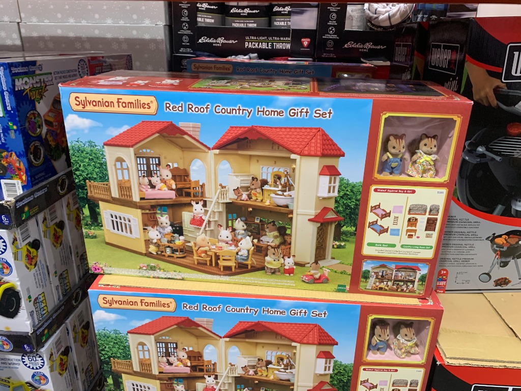 sylvanian red roof country home gift set