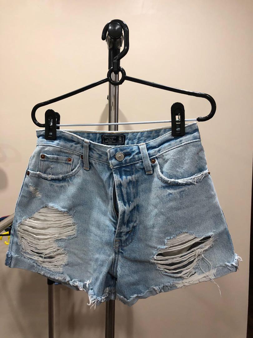 Abercrombie and Fitch Annie High Rise Shorts Women s Fashion Bottoms Other Bottoms on Carousell